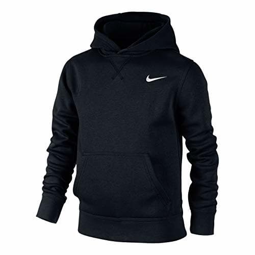 Fitness Nike Brushed Fleece Over The Head Sudadera, Niños, Gris