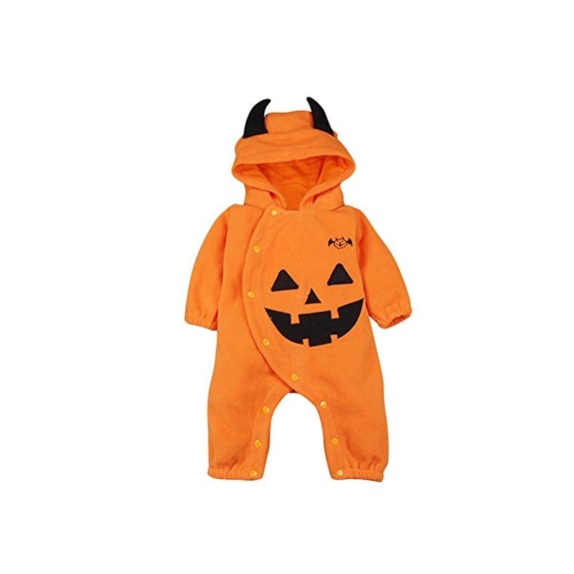 Moda Le SSara Halloween Calabaza Enterizo con Capucha Navidad Mameluco Atuendos