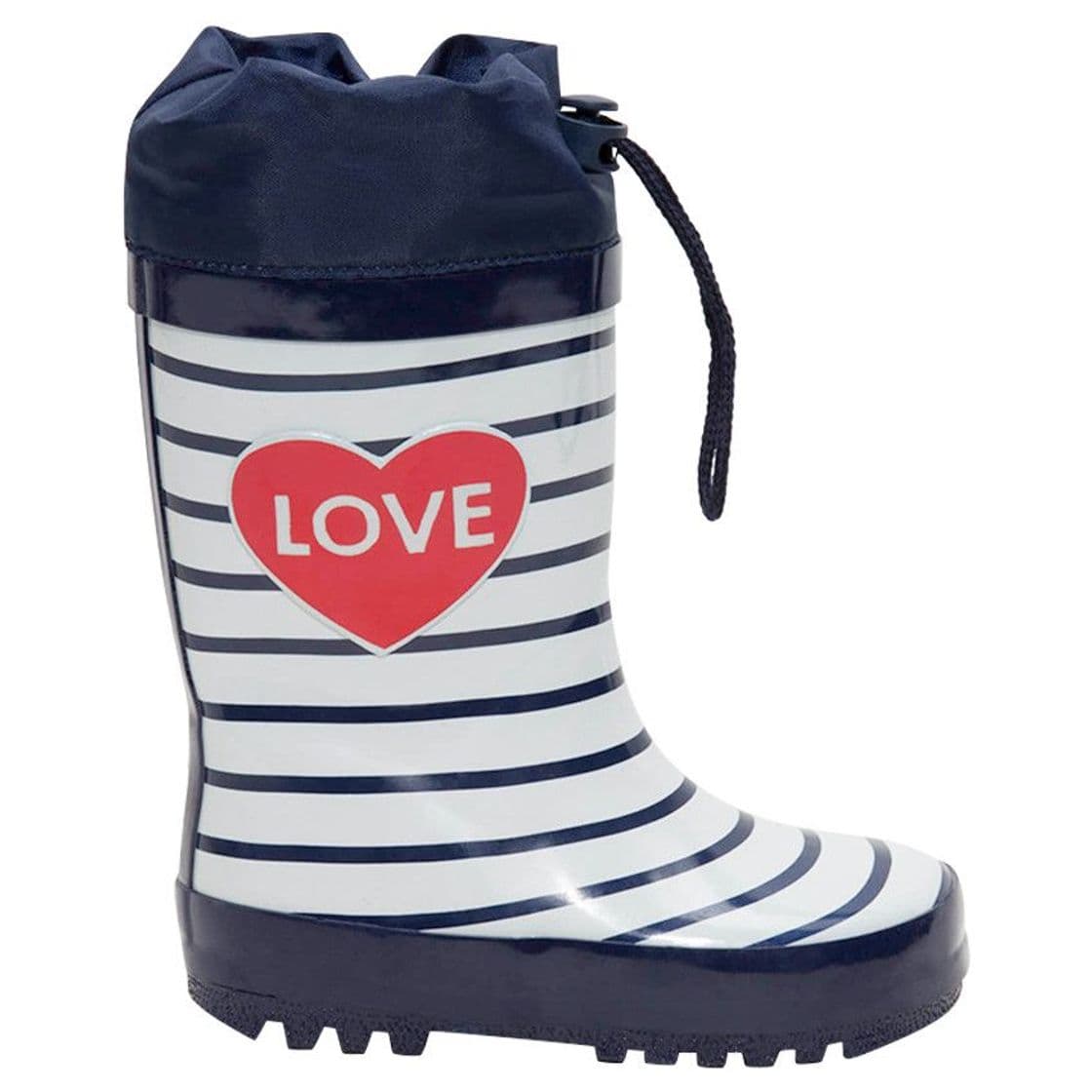 Moda SAXO BLUES Bottes de pluie rayées en caoutchouc 