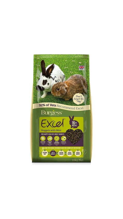 Product Burgess Excel Nuggets with Mint Adult Rabbit Food 10 kg