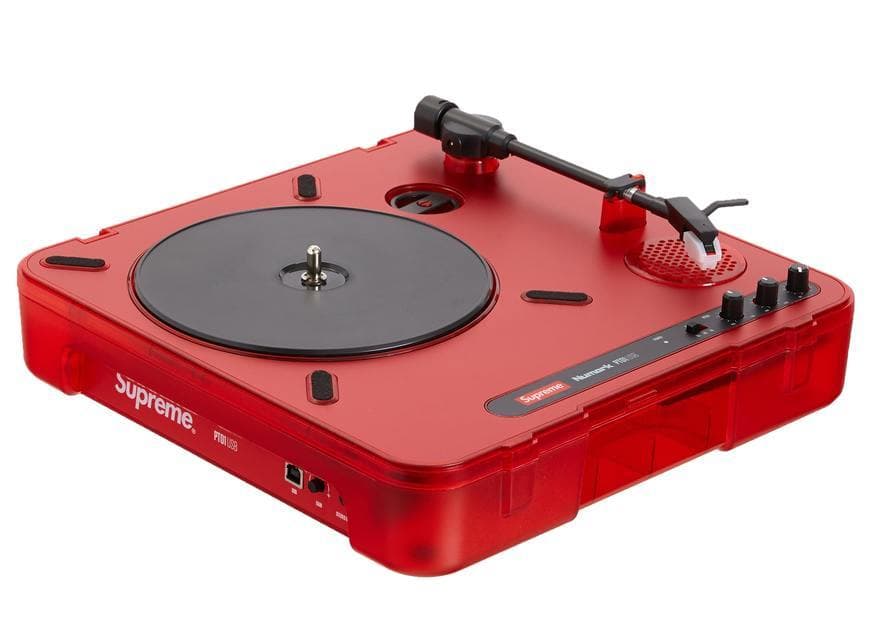 Fashion Supreme Numark PT01 Portable Turntable Red 