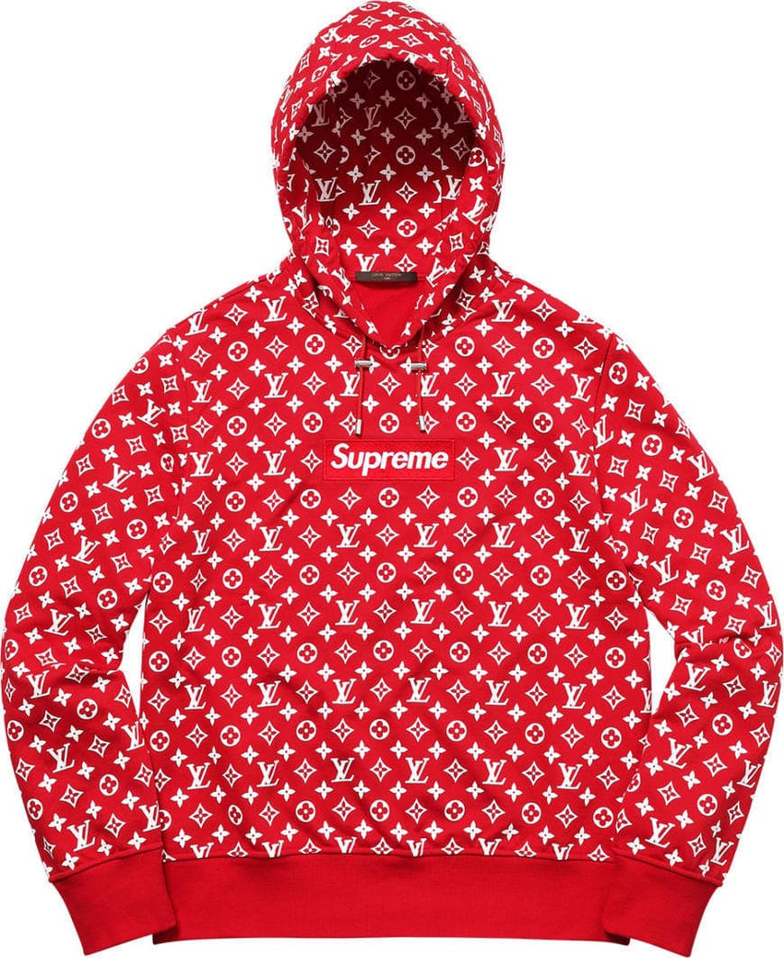 Fashion Supreme x Louis Vuitton Box Logo Hooded Sweatshirt Red 