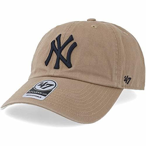 Moda Gorra curva beige de New York Yankees MLB Clean Up de 47