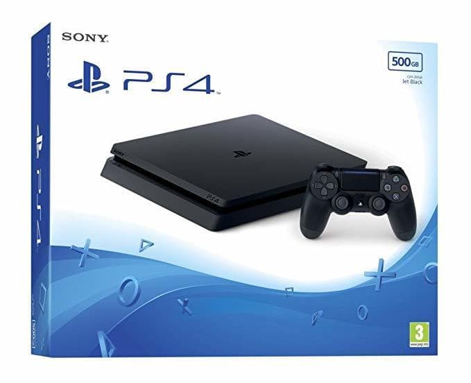 Product Consola - PS4 Jet Black, 500 GB, DUALSHOCK®4, USB