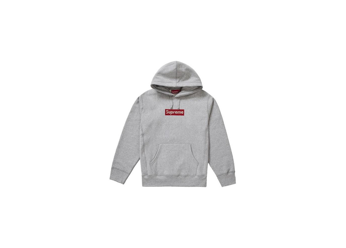 Producto Supreme Swarovski Box Logo Hooded Sweatshirt Heather Grey