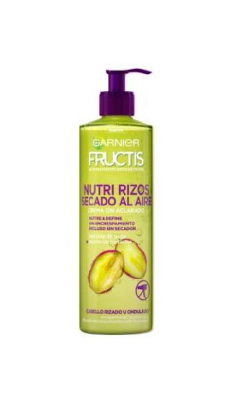 Beauty Garnier Fructis Nutri Rizos Secado al Aire Crema Sin Aclarado para Pelo