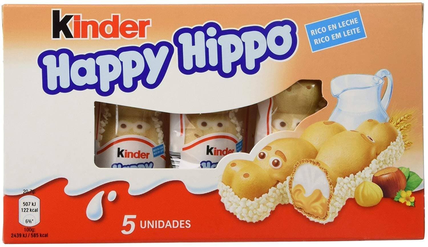 Fashion Kinder Happy Hipo - Barrinhas de Chocolate 