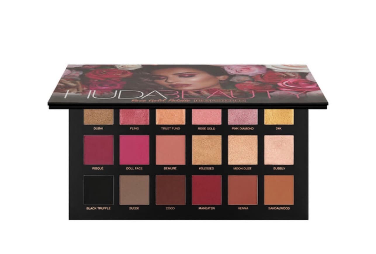 Moda Huda beauty rose gold palette