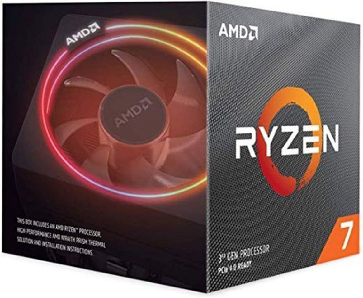 Electrónica AMD Ryzen 7 3700X - Procesador con disipador de calor Wraith Prism