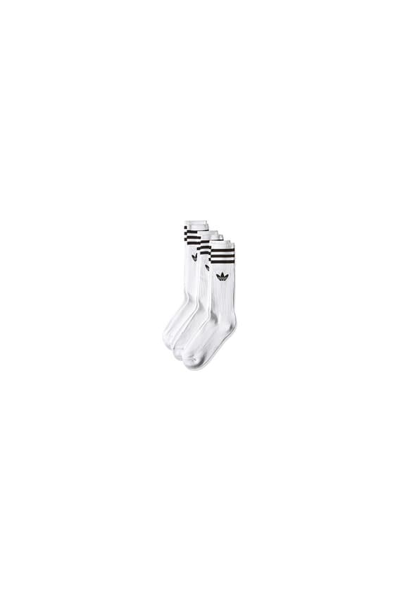 Fitness Adidas Solid Crew, Calcetines Unisex Adulto, blanco