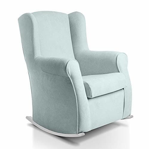 Elemento de la categoría hogar Sillon orejero balancin blanco CARLA