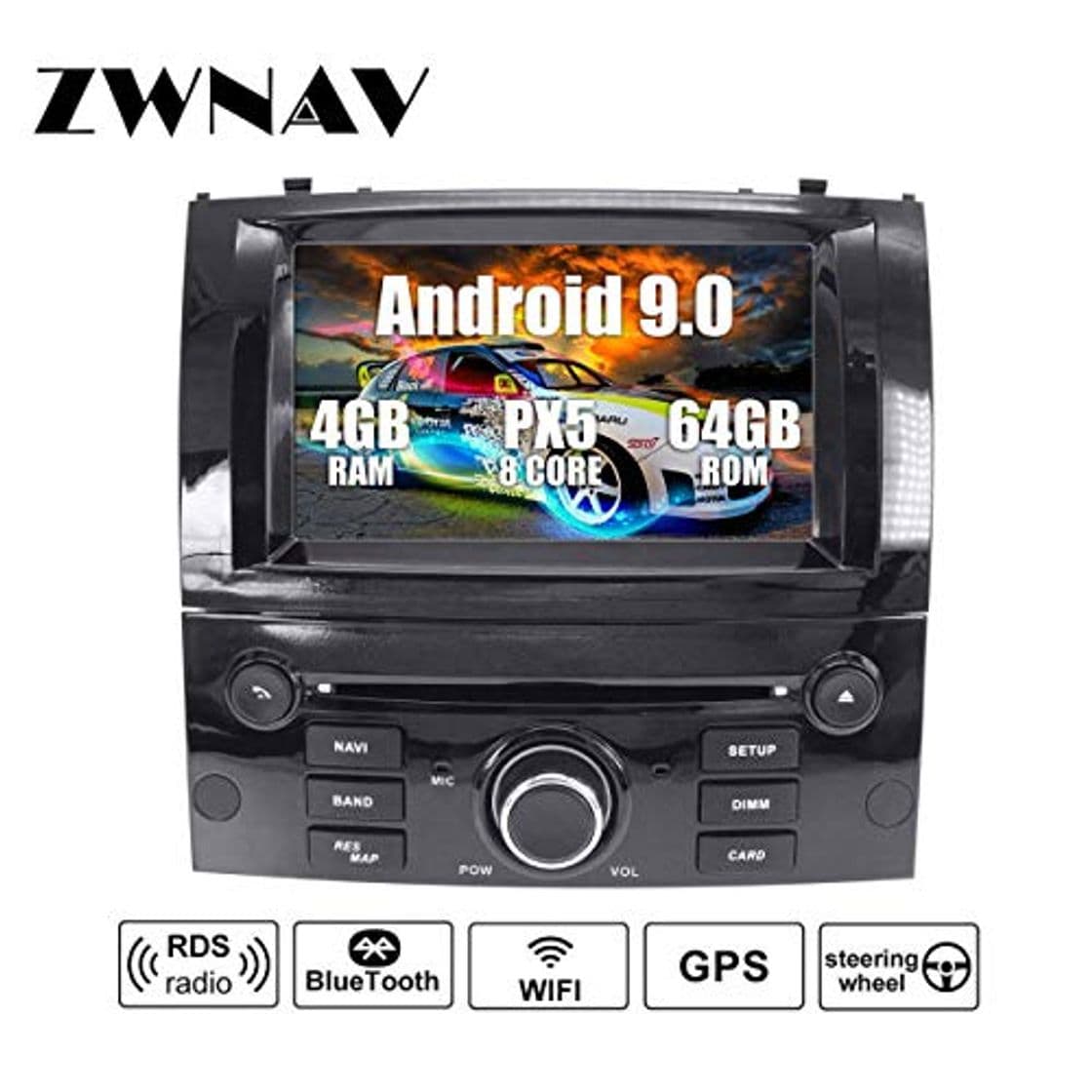 Producto ZWNAV - Reproductor de DVD estéreo para el coche