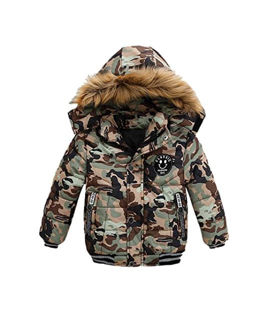 Product K-youth® Ropa Niño Invierno Sudadera con capucha Abrigo De Algodón Engrosamiento Chaqueta