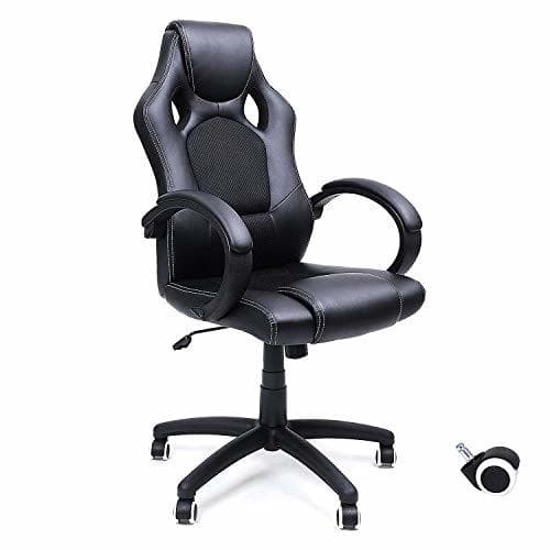 Product SONGMICS Racing Silla de escritorio de oficina ergonómica regulable con ruedas