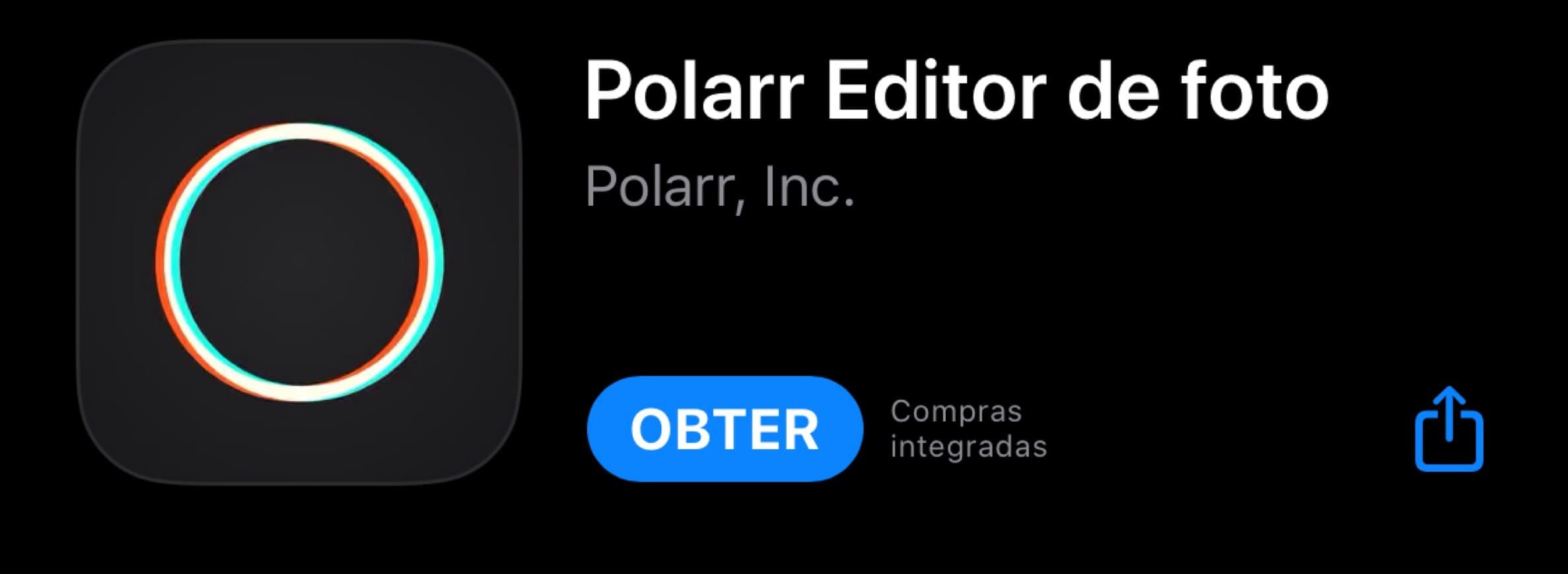 App Polarr- editor fotos 