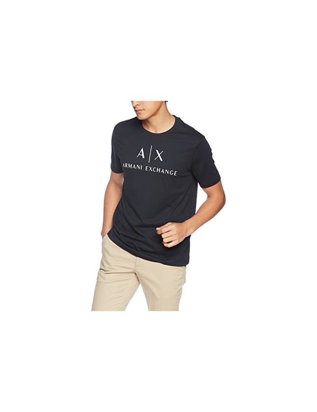 Fashion Armani Exchange 8nztcj Camiseta, Azul