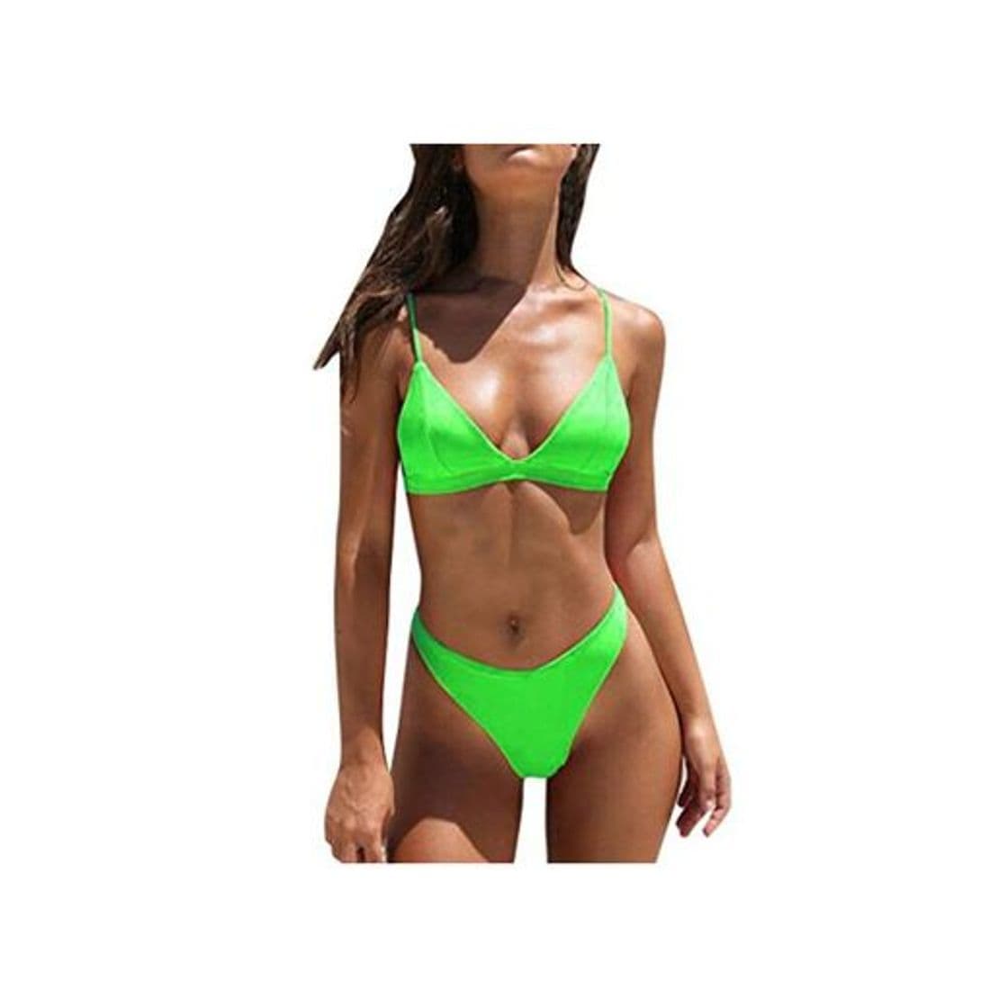 Product Neon Bikini Set brasileño triángulo baño Suit 2 piezas Cheeky Fondo Bikini