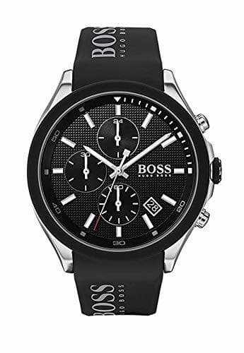 Place Hugo Boss Reloj Analógico para Hombre de Cuarzo con Correa en Silicona