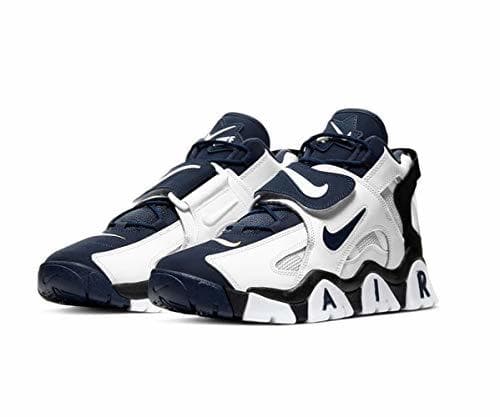 Fashion Zapatillas de Hombre NIKE Air Barrage Sneaker en Cuero Azul AT7847-101