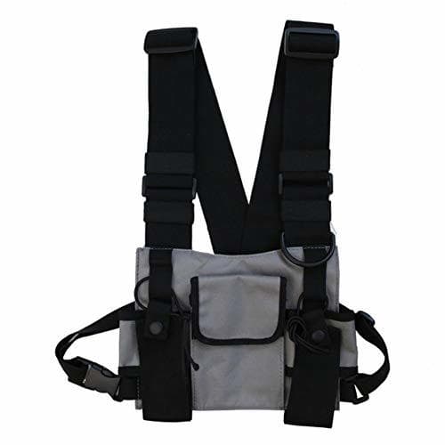 Producto Balight Men Women Chest Rig Bag Chaleco multibolsillos Hip Hop Streetwear Funcional