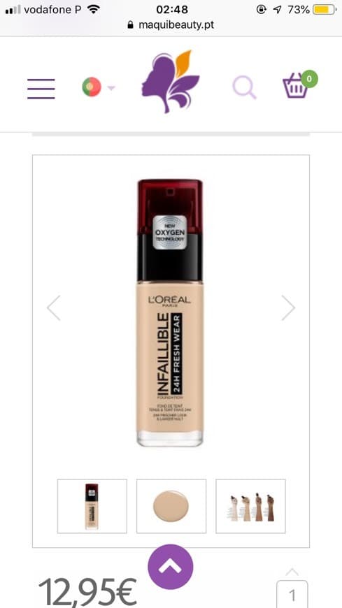 Producto Loreal infalible fresh wear 