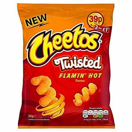 Product Cheetos twisted hooot flavour