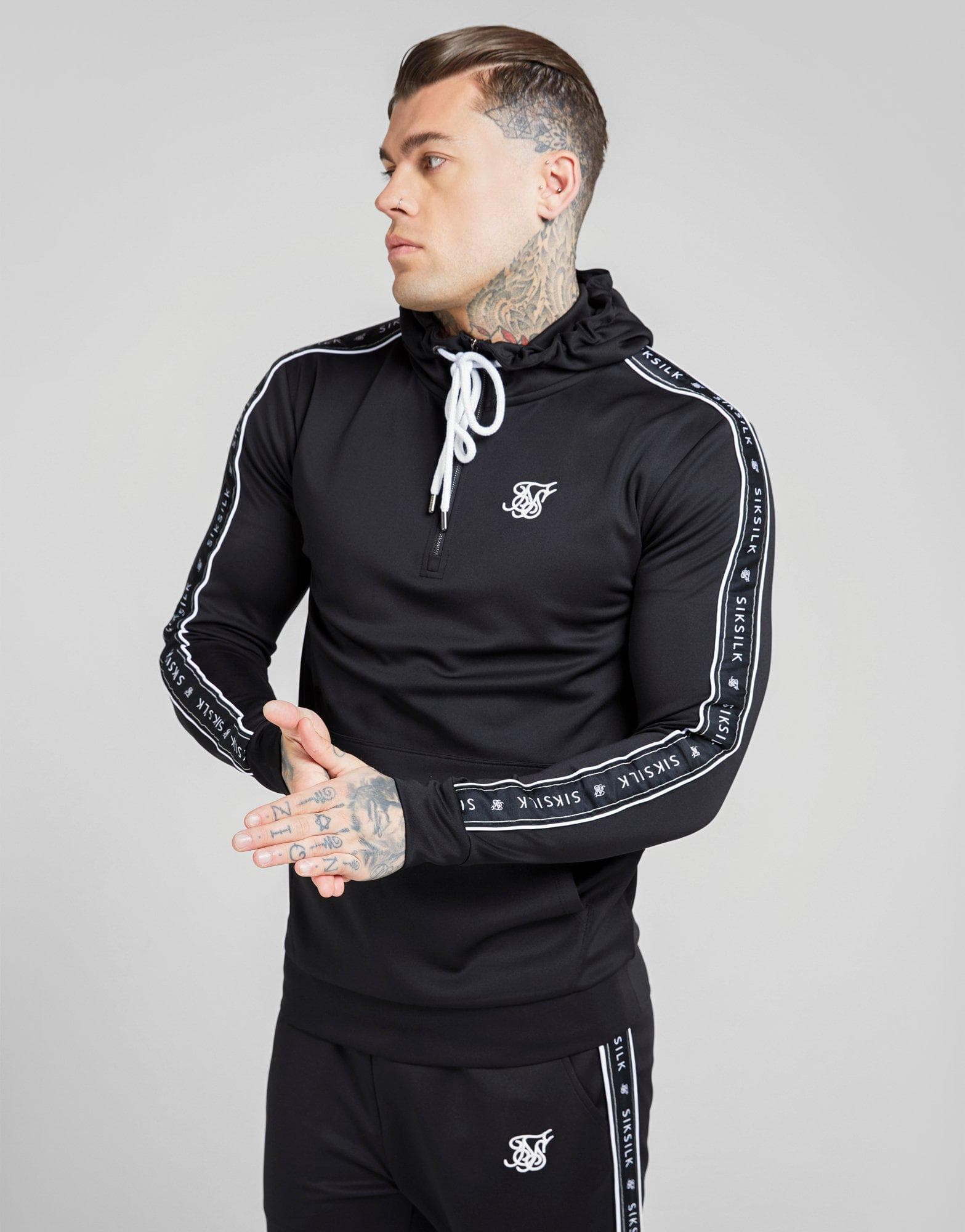 Fashion Camisola siksilk, preta 