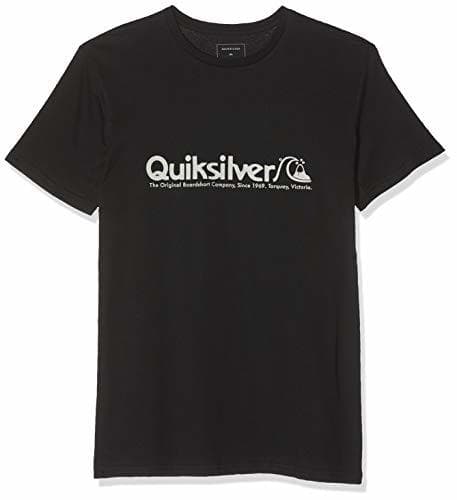 Fitness Quiksilver Modern Legends T-Shirt Men Camiseta de Manga Corta, Hombre, Negro