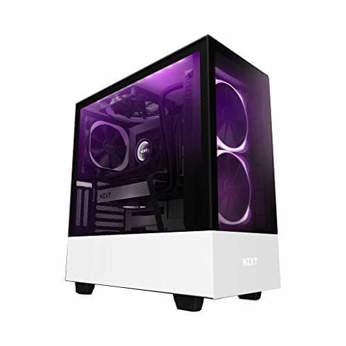 Electrónica NZXT White H510 Elite Mid Tower Windowed PC Gaming Case Color Blanco