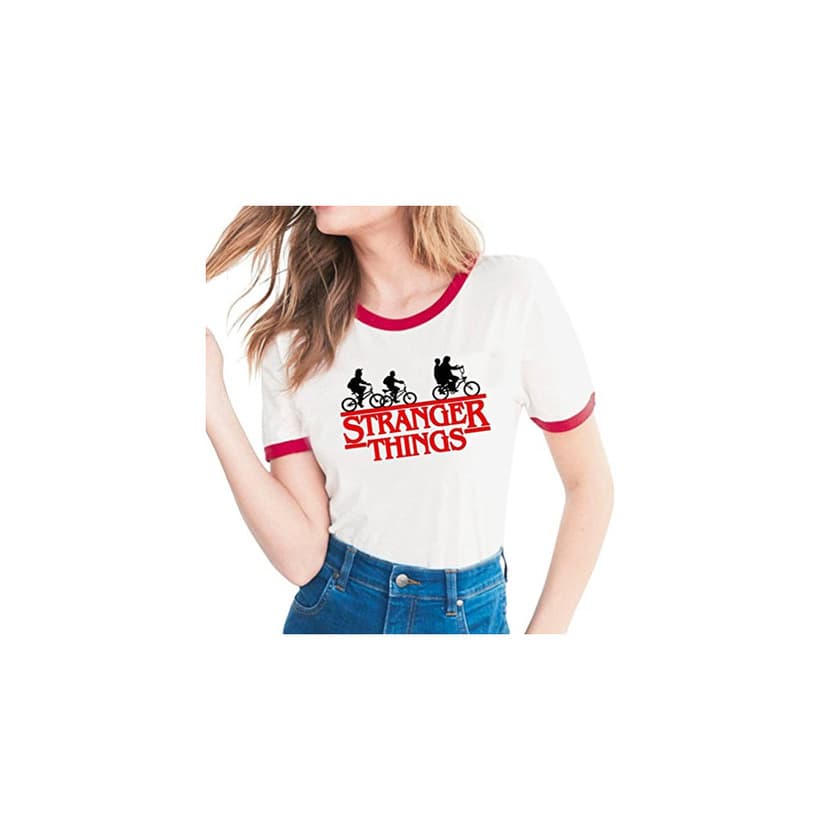 Fashion Yuanu Amantes Spring Verano Tamaño Grande Manga Corta Cuello Redondo Camiseta