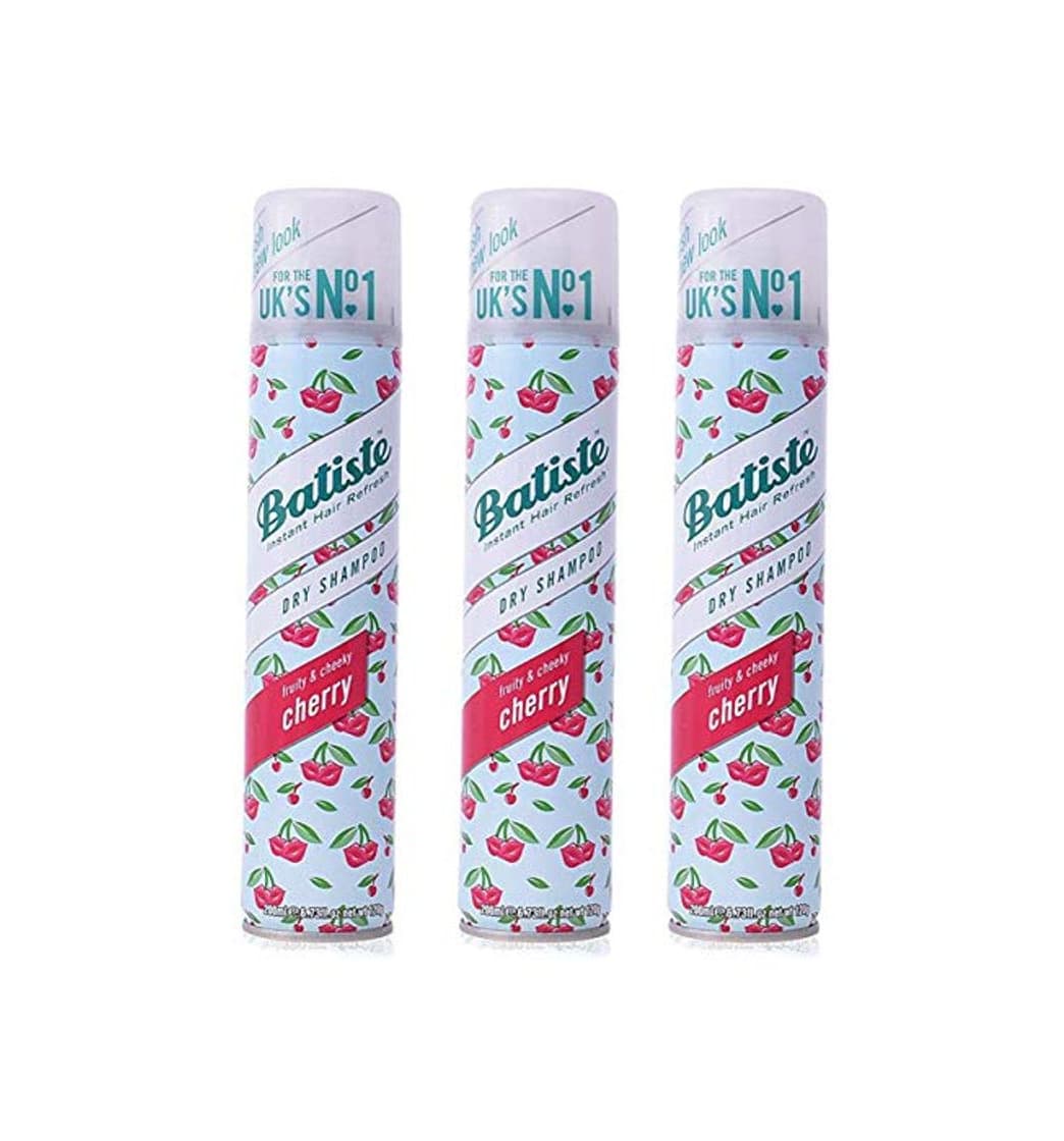 Beauty Batiste Cherry Dry Champú - 3 Recipientes de 200 ml - Total