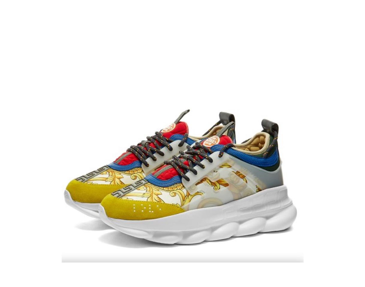 Product Versace Printed Chain Reaction Sneaker White & Multi