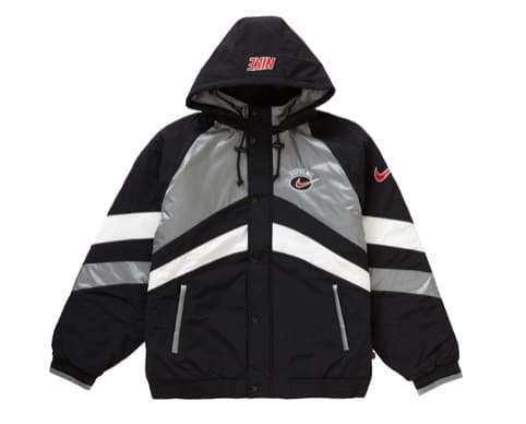 Fashion Supreme X Nike Hooded Sport Jacket Silver 