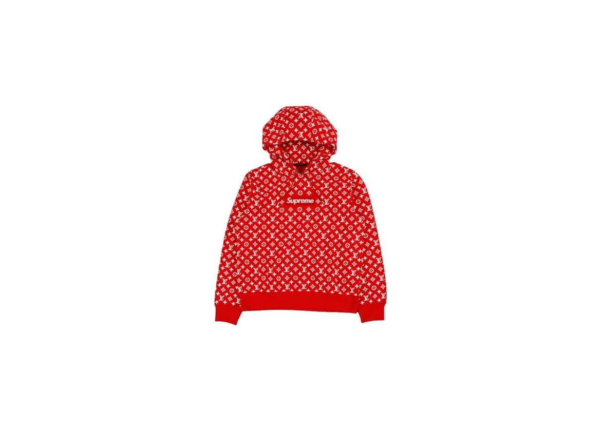 Producto Supreme x Louis Vuitton Box Logo Hooded Sweatshirt Red