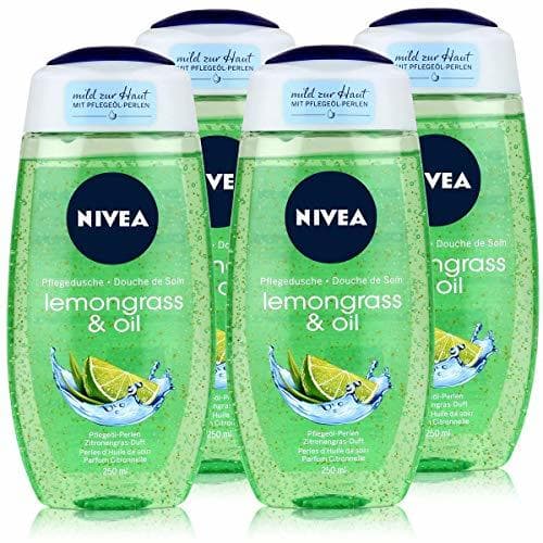 Product Nivea - Lemongrass & oil, aceite de ducha, pack de 4