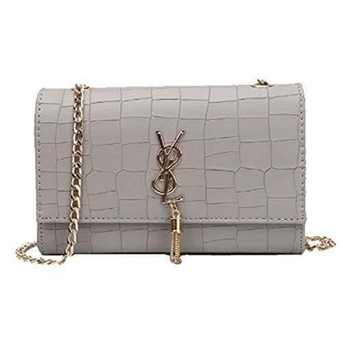 Producto 2018 Verano Nueva borla bolso Cadena bandolera Mini Clutch Lady sobre funda gris