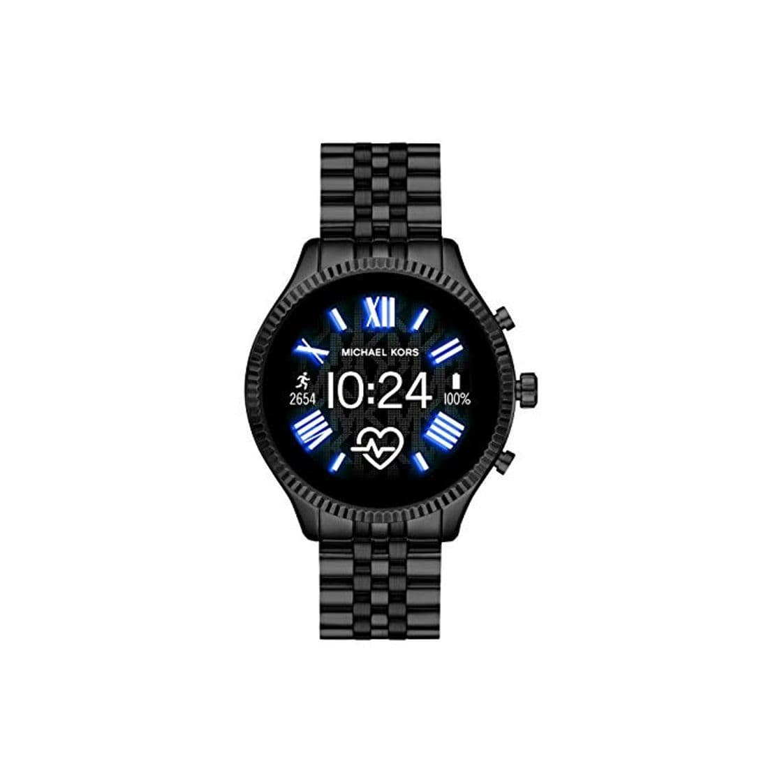 Moda Michael Kors Gen 5 Lexington smartwatch para Mujer con Caja y Correa de Acero Inoxidable Negro MKT5096