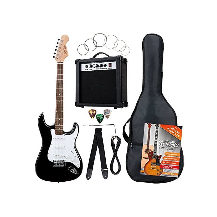 Electrónica Rocktile 19331 - Pack guitarra eléctrica Banger 7 piezas