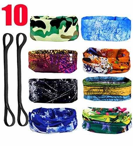 Lugar Slosh 8 Bandana Cintas Pelo Deporte Hombre Mujer Ciclismo Yoga Elastica Pañuelos