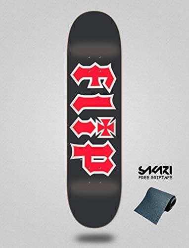 Product Flip Monopatin Skate Skateboard Deck Team HKD Black 8.0"x31.5"