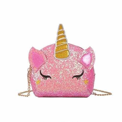 Producto TXVSO Pequeño Brillo Monedero Unicornio Lindo Bolso Cierre de Cremallera para Niñas