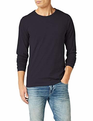 Lugar JACK & JONES Basic O-Neck tee L/S Noos Camiseta, Azul