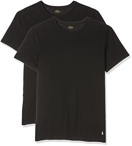 Lugar Ralph Lauren - Camiseta para hombre, Pack x 2, Negro