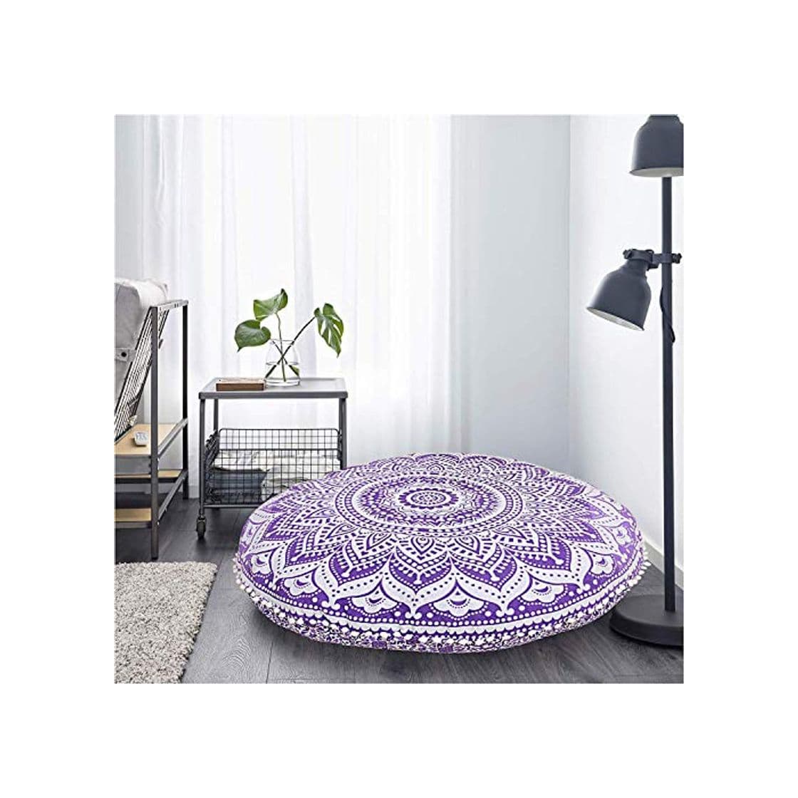 Producto Radhykrishnafashions Indian 32" grande Hippie Mandala funda de cojín para el suelo