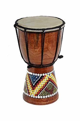 Producto Double Duck products Tambor Djembe 20cm Altura Madera Profesional Bongo Comercio Justo