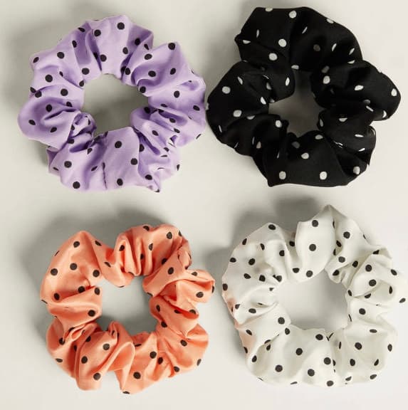 Producto Pack de scrunchies com bolinhas