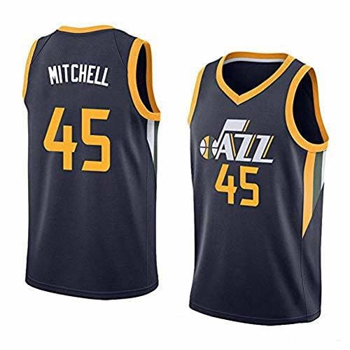 Fitness Camiseta para hombre de la NBA Donovan Mitchell # 45 Camiseta cómoda