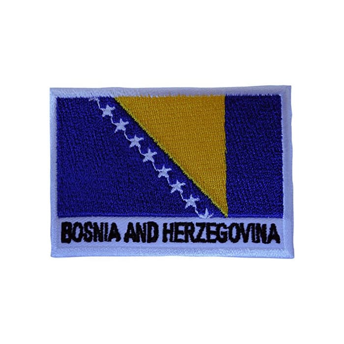 Producto Bosnia y Herzegovina bandera parche hierro Sew en ropa bordado insignia de