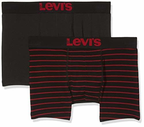 Place Levi's Levis 200SF Vintage Stripe 0312 Boxer Brief 2P, Hombre, Schwarz