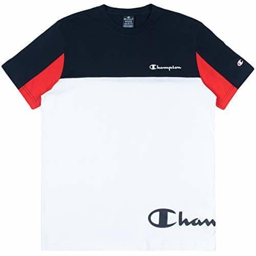 Fashion Champion Men T-Shirt Crewneck 213469, Größe:XL, Farbe:weiß